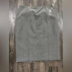 Worthington Black White Herringbone Pencil Skirt‎ Women’s Size 10 Career Work